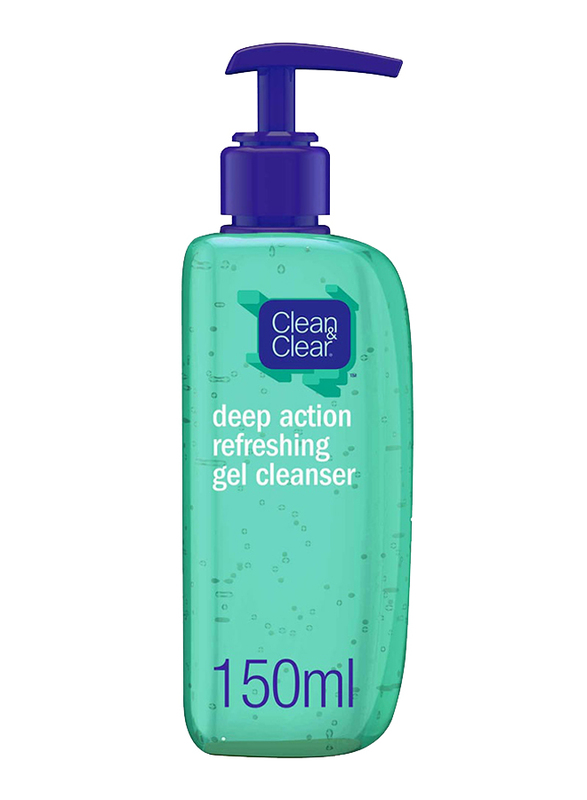 Clean & Clear Deep Action Refreshing Gel Cleanser, 150ml