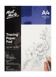 Mont Marte Tracing Paper Pad A4 60GSM, 40 Sheet, White