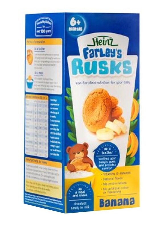 

Heinz Farleys Banana Flavor Milk Based Rusks, 6+ Months, 150g