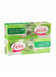 Fem Moisturizing Aloe Vera Hair Removal Cream, 120gm, 2 Pieces