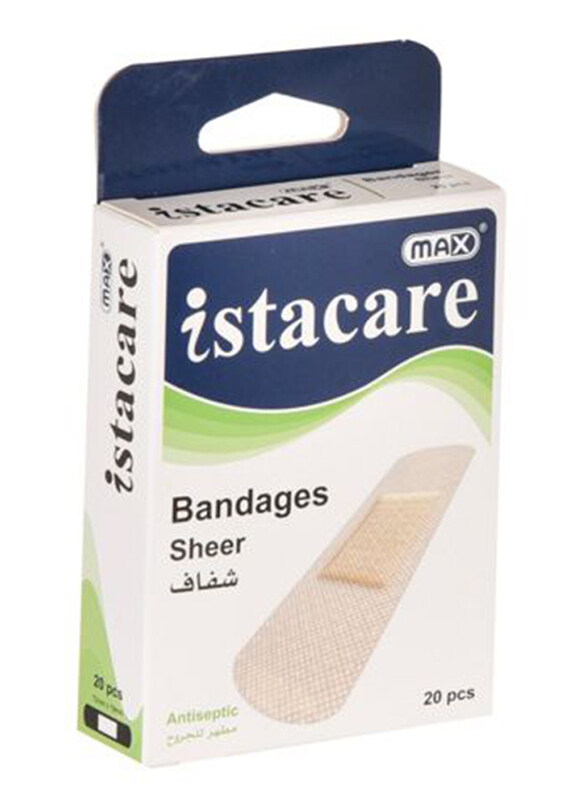 

Max Istacare Bandages Sheer, 20 Piece