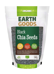 Earth Goods Organic Black Chia Seeds, 340g