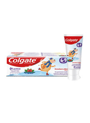 Colgate Kids Toothpaste Natural Strawberry Mint Flavour, Fluoride Children’s Toothpaste 6-9 years, 0% Artificial Preservatives - 60ml