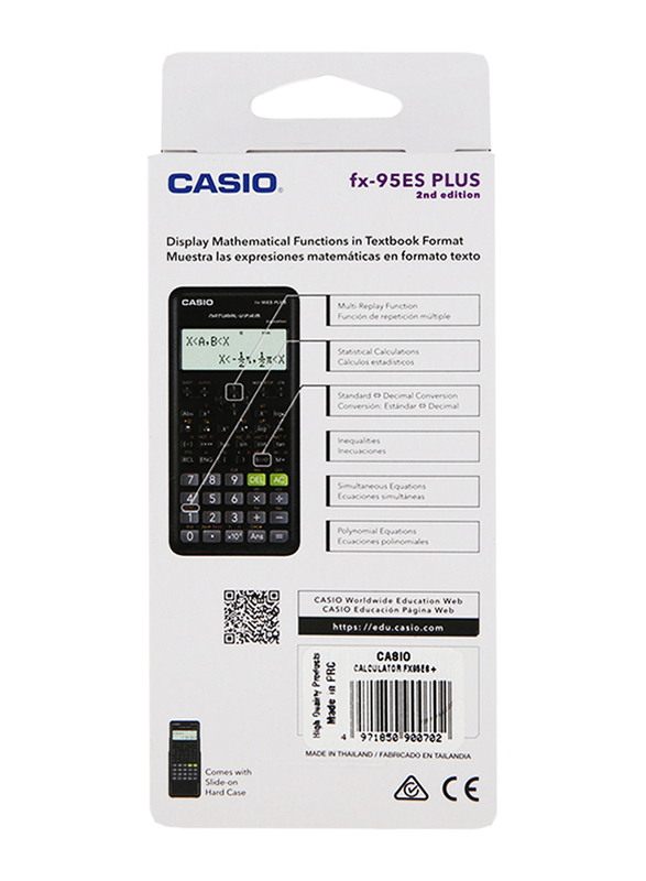 Casio FX-95ES Plus Scientific Calculator, Black