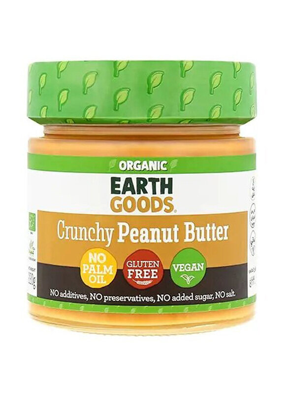 

Earth Goods Organic Peanut Butter Crunchy, 220g