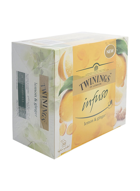 

Twinings Twining Infuso Lemon & Ginger Green Tea, 50 Tea Bags