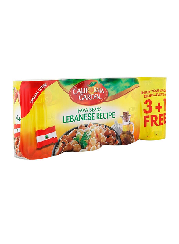 California Garden Fava Beans Lebanese Recipe, 4 x 450g