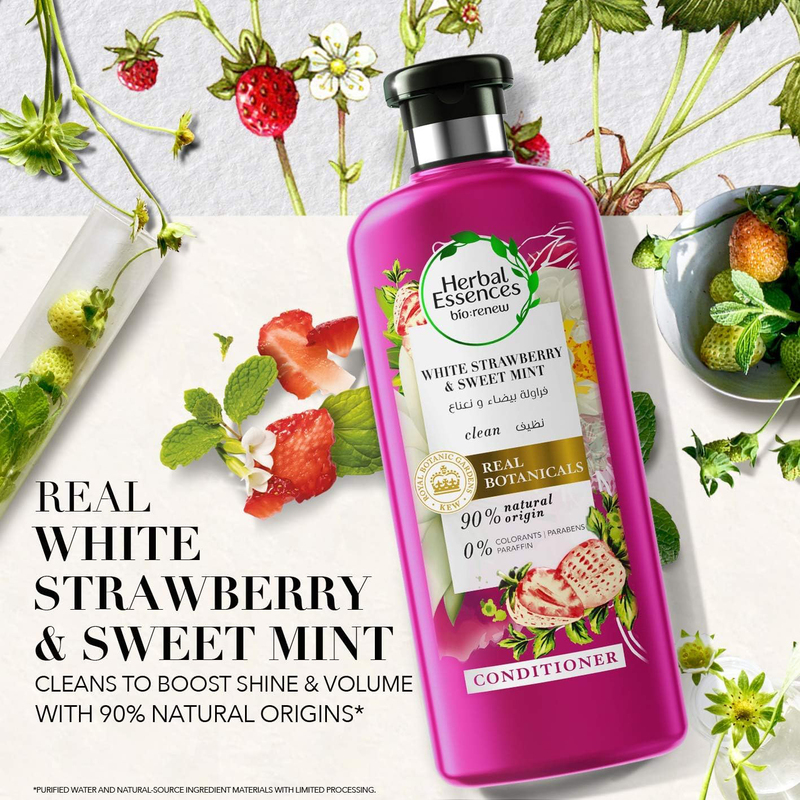 Herbal Essences Bio:Renew White Strawberry & Mint Conditioner, 400ml