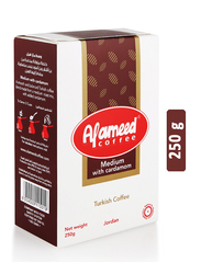 Alameed Coffee Medium with Cardamom Turkish Coffee, 250g