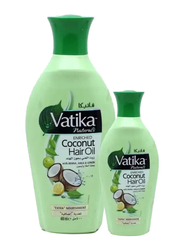 

Vatika Enriched Coconut Hair Oil, 400ml + 125ml