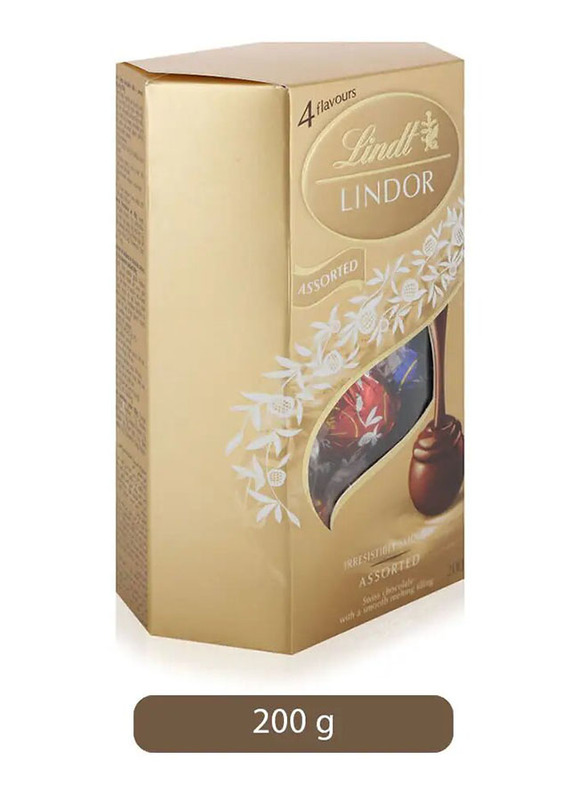 Lindt Lindor Milk Chocolate Assorted With Melting Filling - 200g