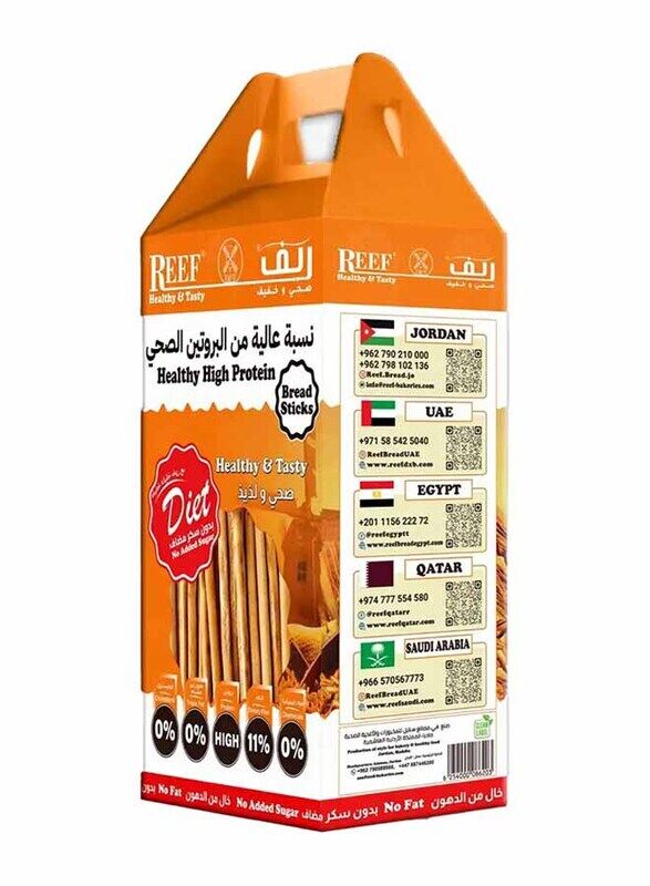 

Reef High Protein Bread Sticks No Added Sugar, 350g