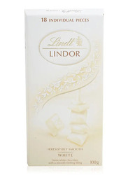 Lindt White Lindor Singles Chocolate - 100g