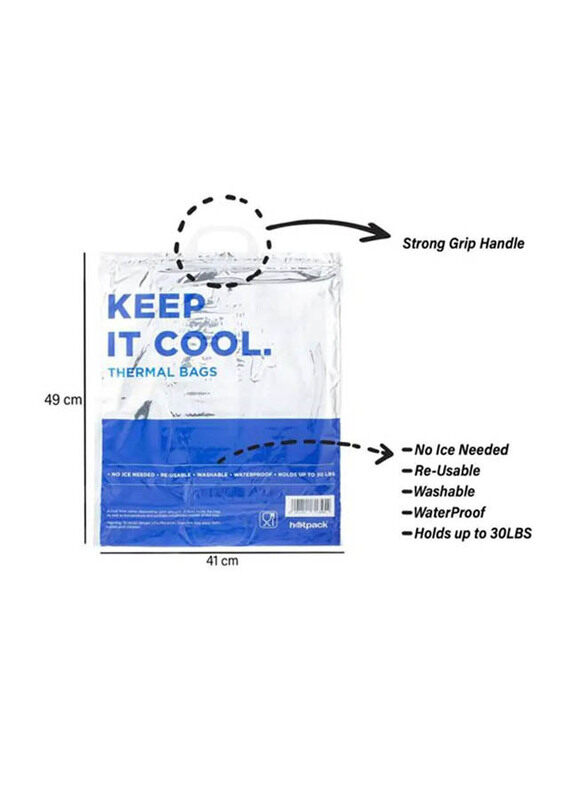 

Hotpack Thermal Bag, 41 x 49 x 7cm, Assorted