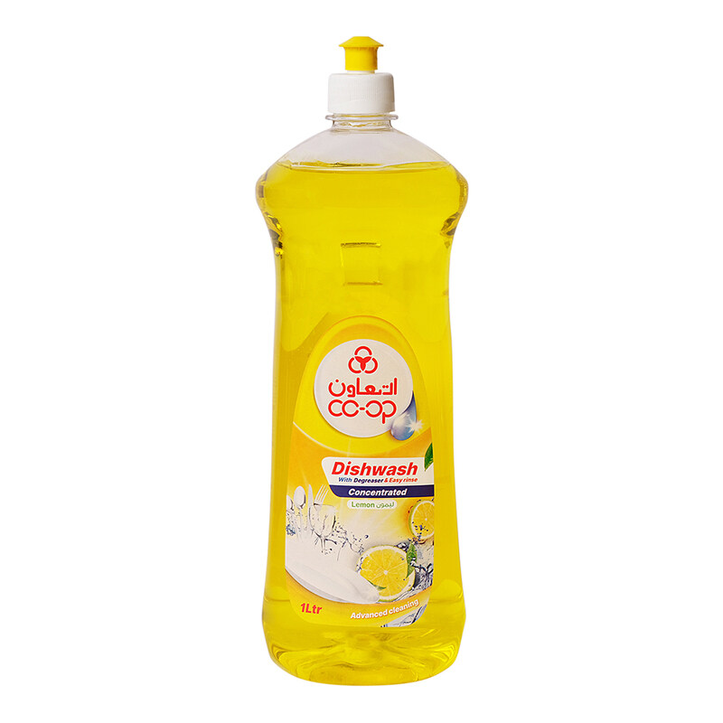 

CO-Op Concentrated Lemon Dishwash Liquid, 1 Liter
