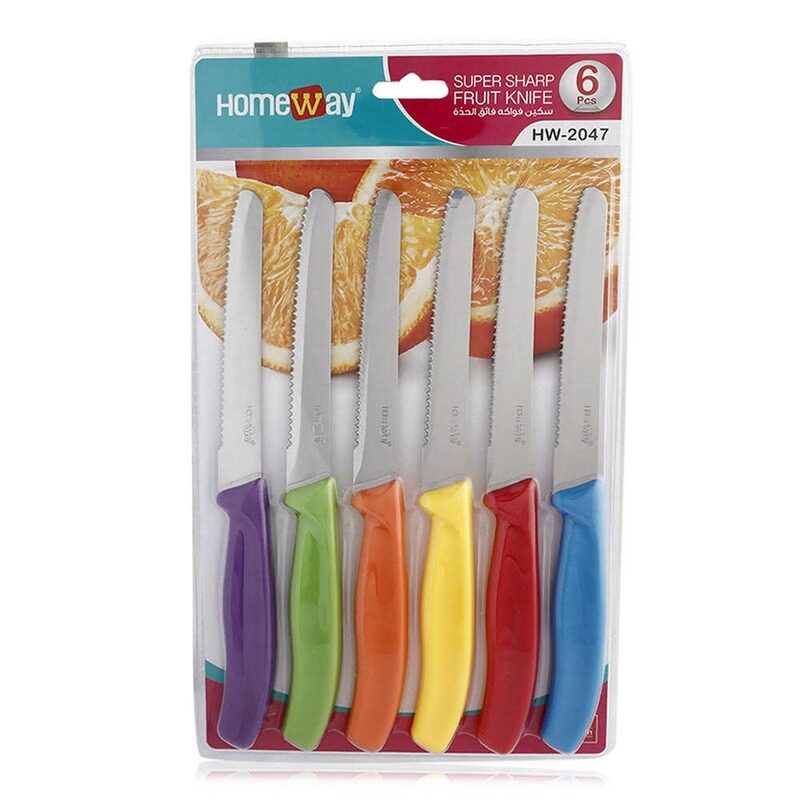 

Homeway HW 2047 Super Sharp Fruit Knife - 6 Pieces