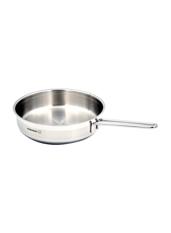 

Korkmaz 3L Round Stainless Steel Alfa Frypan, 26 x 6cm, Silver