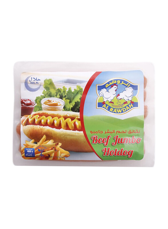 

Al Rawdah Beef Jumbo Hotdog, 400g