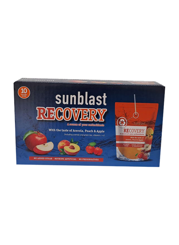 Sunblast Recovery Acerola Peach & Apple Juice, 10 x 200ml