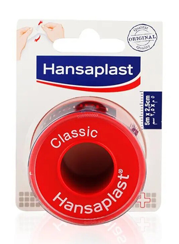 

Hansaplast Classic Fixation Tape Wound Dressings, 5m x 2.5cm