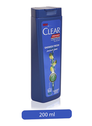 Clear Men's Shower Fresh Anti-Dandruff Shampoo for All Hair Types, 200ml