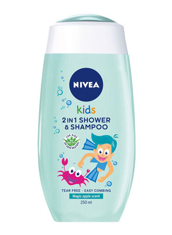 

Nivea 250ml 2-in-1 Shower & Shampoo for Babies, Blue