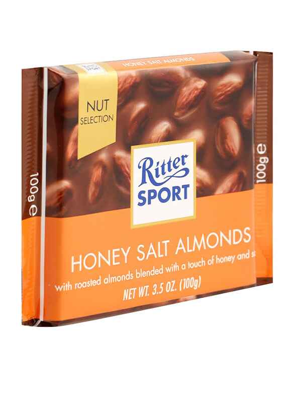 

Ritter Sport Nut Salted Honey & Almonds Milk Chocolate - 100g