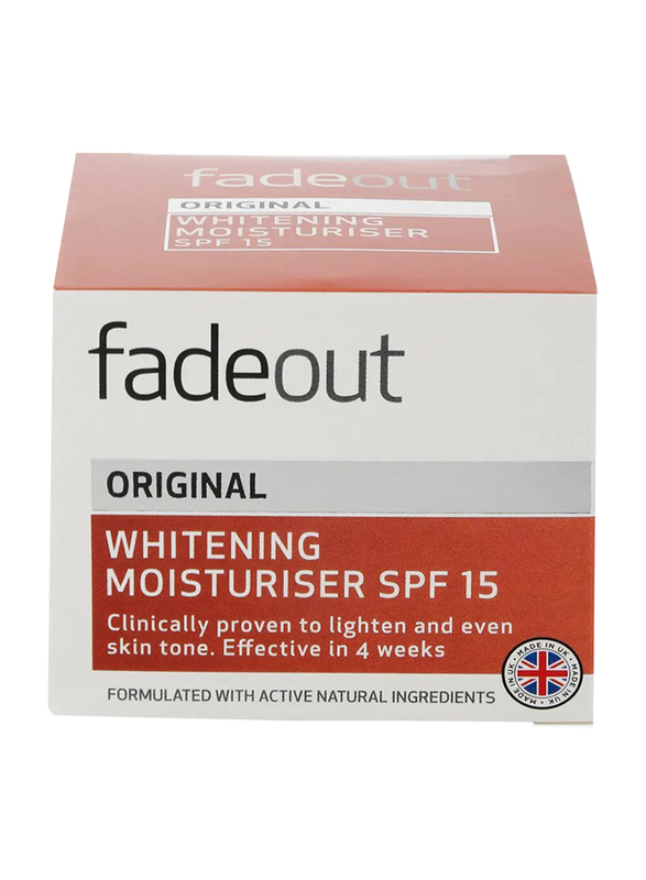 Fadeout White Original Moisturising Cream, 50ml, white