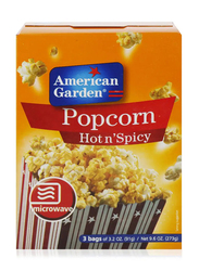 American Garden Hot N Spicy Microwave Popcorn, 273g