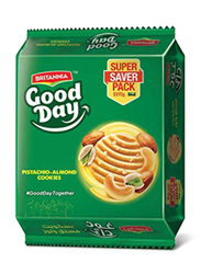Britannia Good Day Biscuit Pista Almond Cookies, Pack of 2, 8 x 90g