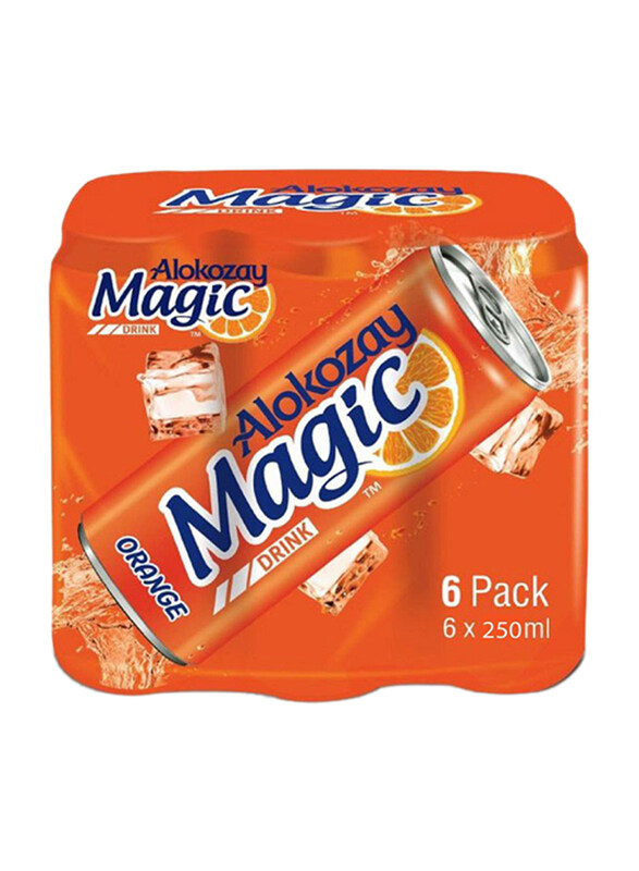 

Alokozay Magic Orange Soft Drink, 6 x 250ml