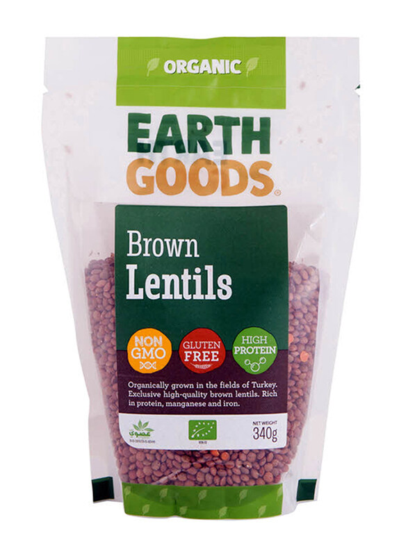 

Earth Goods Organic Brown Lentils, 340g