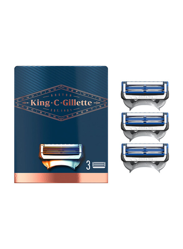 

King C. Gillette Neck Razor Blade for Men, 3 Pieces