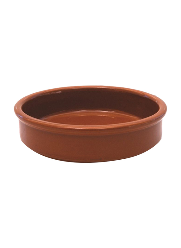 17cm Terracotta Tapas Dish, Brown