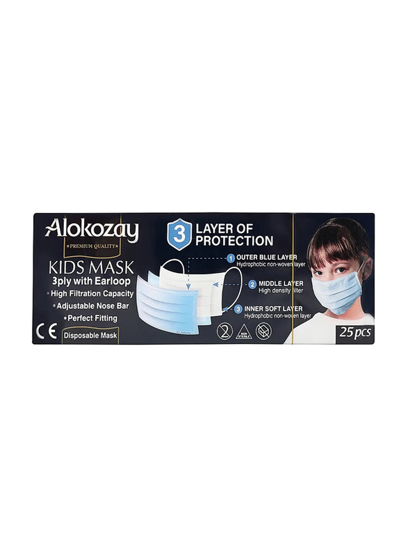 Alokozay Kids Face Mask, 25 Pieces