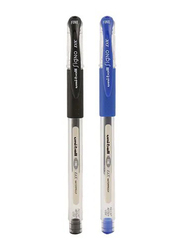 Uniball 2-Piece Signo DX Roller Gel Pen, 0.7mm, Blue/Black