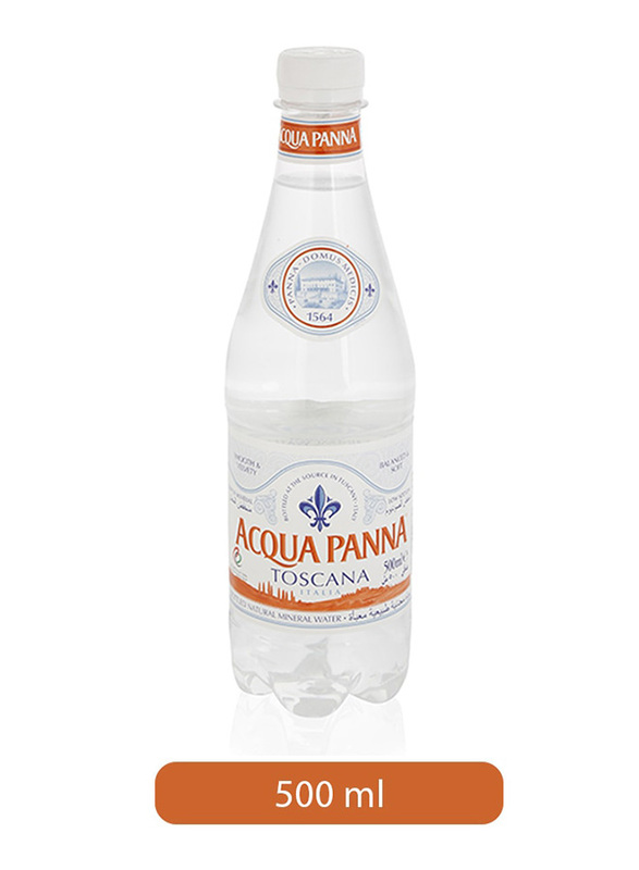 Acqua Panna Toscana Natural Mineral Water Bottle, 500ml