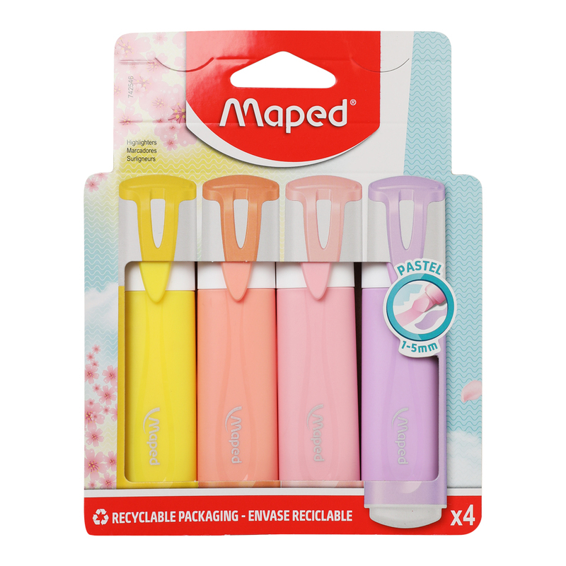 

Maped 4-Piece Fluopep's Pastel Highlighter, Multicolour