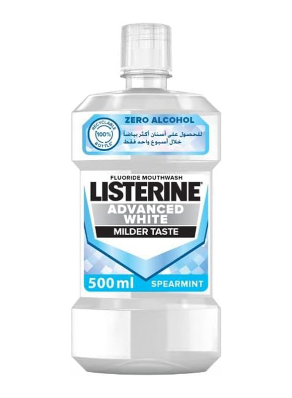 Listerine Advance White Mouthwash, 500 ml