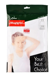 Slugger Cotton Vest for Boys, White, 15 - 16 Years