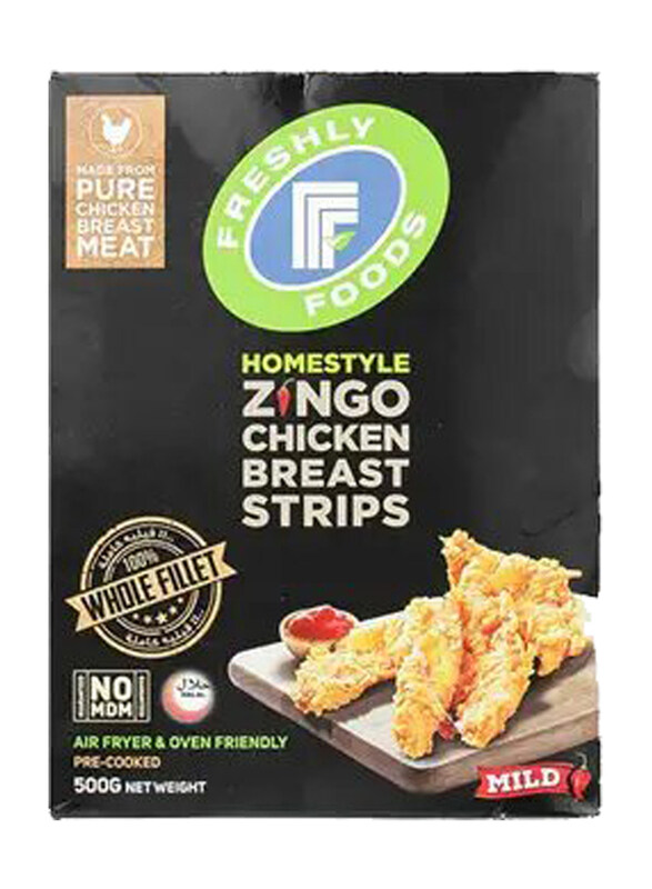 

Freshly Foods Homestyle Zingo Chicken Breast Strips, 500g