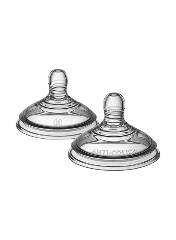 Tommee Tippee Advance Fast Flow Teat, 2 Pieces, Clear