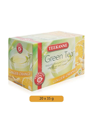 Teekanne Ginger and Orange Flavored Green Tea - 20 Pieces