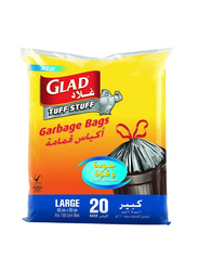 Glad Garbage Drawstring Black Large Bags - 110 Ltr