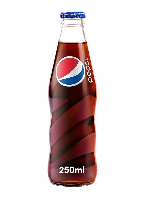Pepsi Carbonated Soft Drink Glass Bottle, 250ml