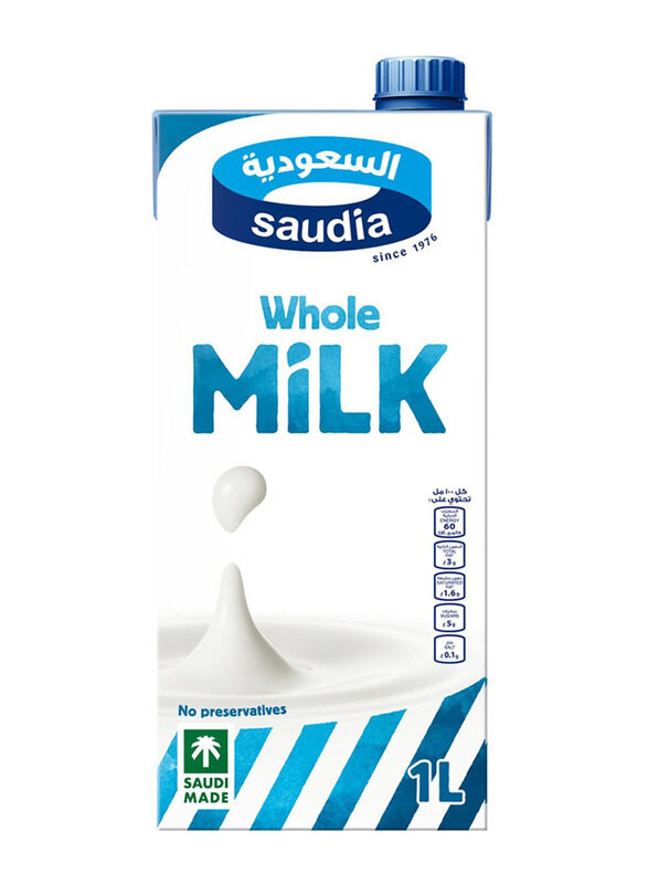 

Saudia Uht Whole Milk, 1 Litre