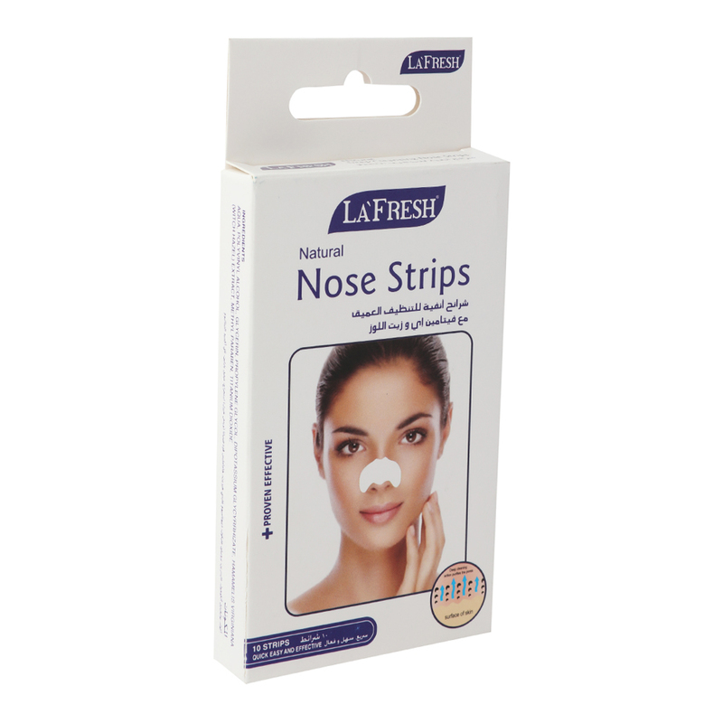 La Fresh Natural Nose Strips, 10 Pieces