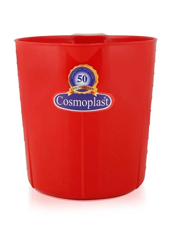 Cosmoplast Plastic Bathing Jug, Red, 1 Liter