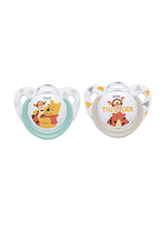 Nuk Disney Winnie the Pooh Trendline Silicone Pacifier, 2 Pieces, Multicolour