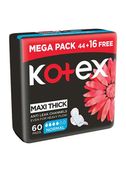 Kotex Maxi Slim Normal, 60 Pads